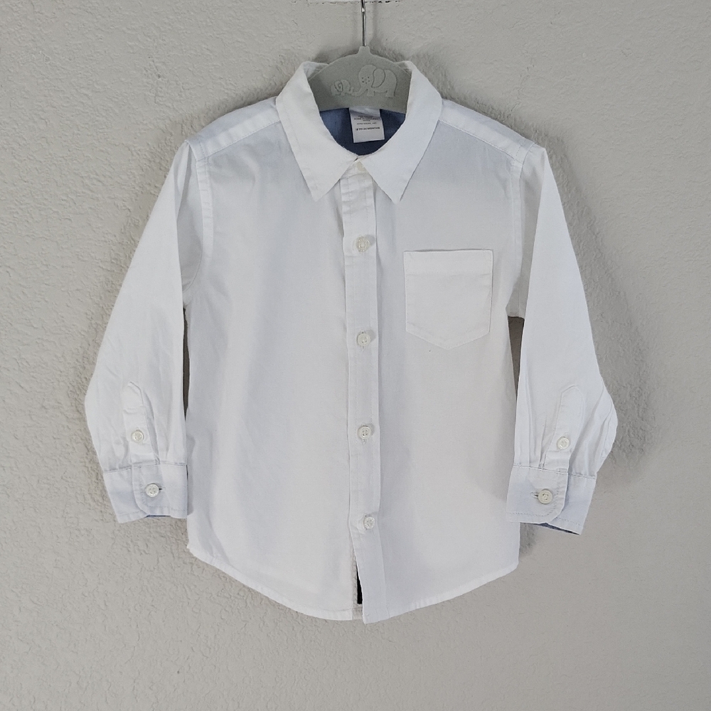 Janie and Jack Long Sleeve Button Down Shirt